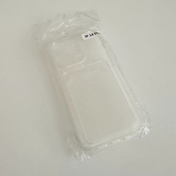 Clear Soft Card Holder Slot Apple iPhone Case - iphone 14 pro - Picture 1 of 7